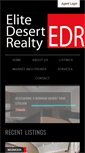 Mobile Screenshot of elitedesertrealty.com