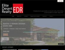 Tablet Screenshot of elitedesertrealty.com